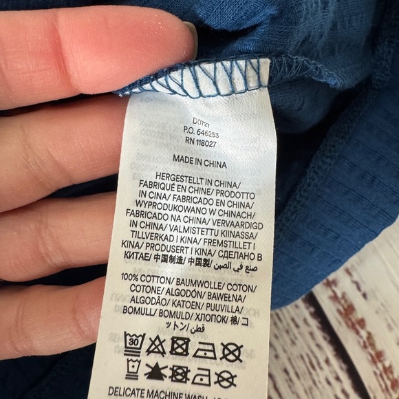 BODEN Womens Seersucker Jersey Tea Dress 8r Blue Jersey Cotton Cap Sleeve D0727 - Picture 7 of 8